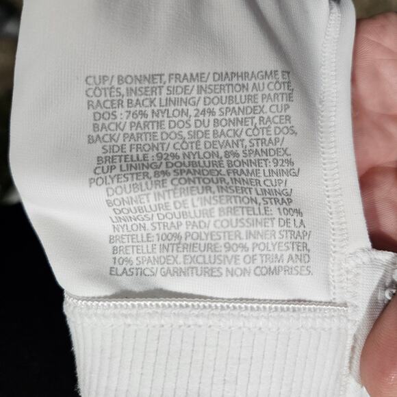 Champion Double Dry 1612 White Seamless Racerback Sports Bra Size 2XL - Picture 7 of 9